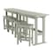 Highwood Usa Lehigh 6pc Counter Height Outdoor Patio Furniture Balcony Set AD-KITBALC101-EUC - alternate 1